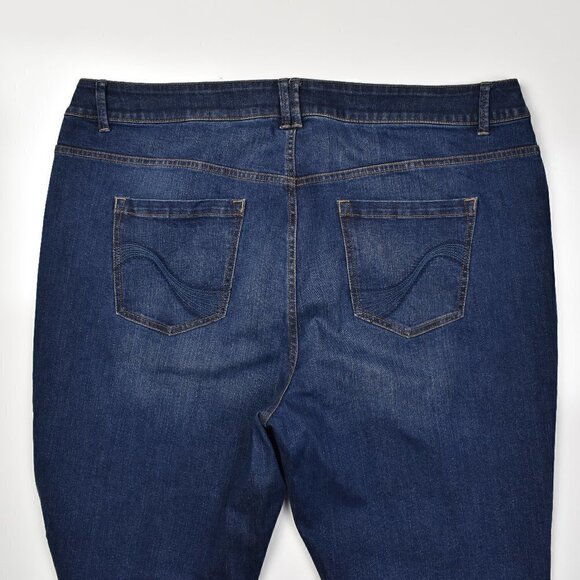 Lane Bryant Straight Leg Distressed Genius Fit Jeans 24 - Picture 3 of 6